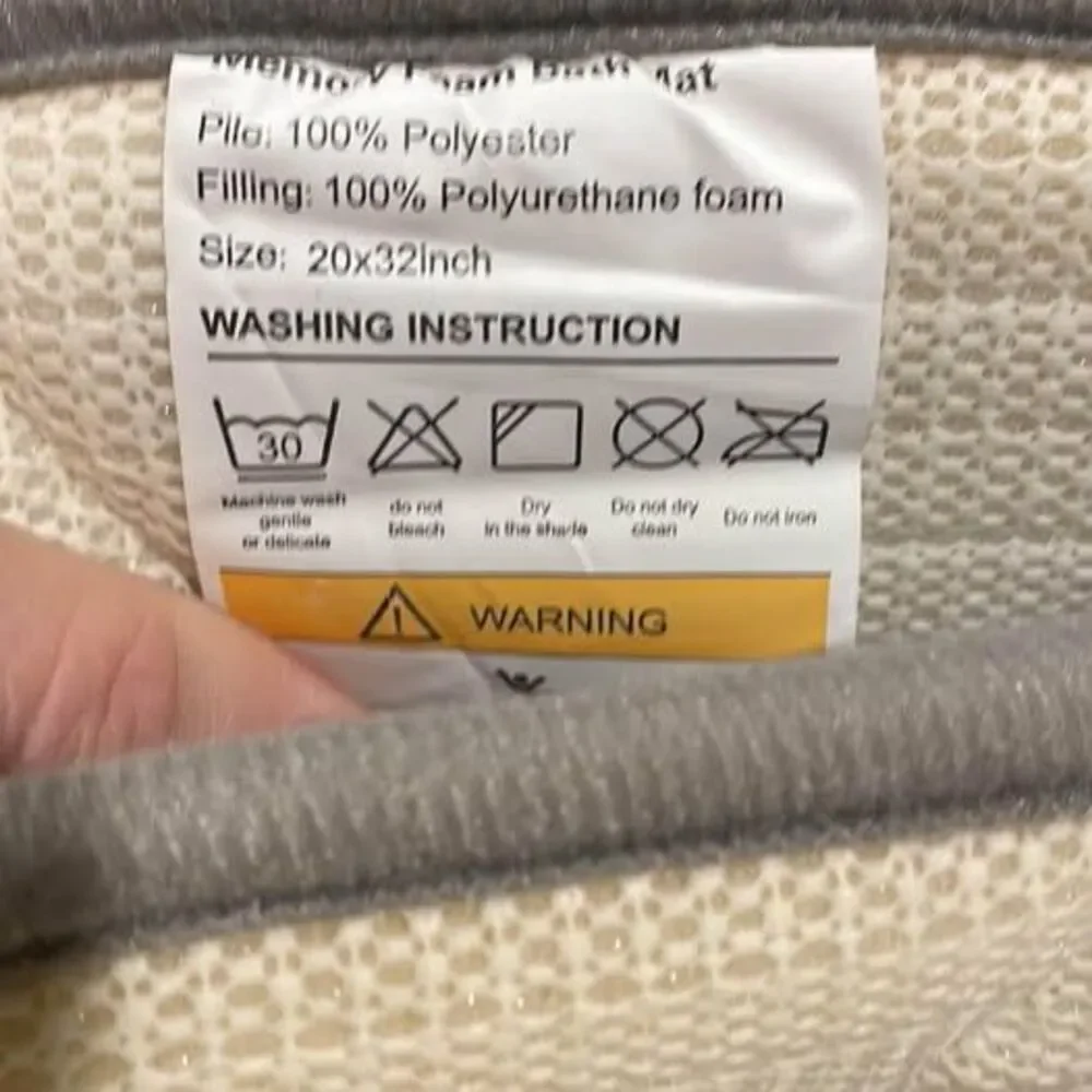 Colorxy Memory Foam Bathroom Rugs - Water Absorbent, Super Soft Non-Slip Bath Ma